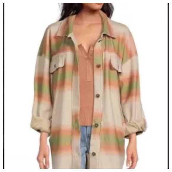 Free People Ruby Print Jacket Marzipan Combo Oversized Sz S
Distress NWT $178 - Picture 9 of 9